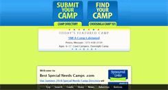 Desktop Screenshot of bestspecialneedscamps.com