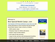 Tablet Screenshot of bestspecialneedscamps.com